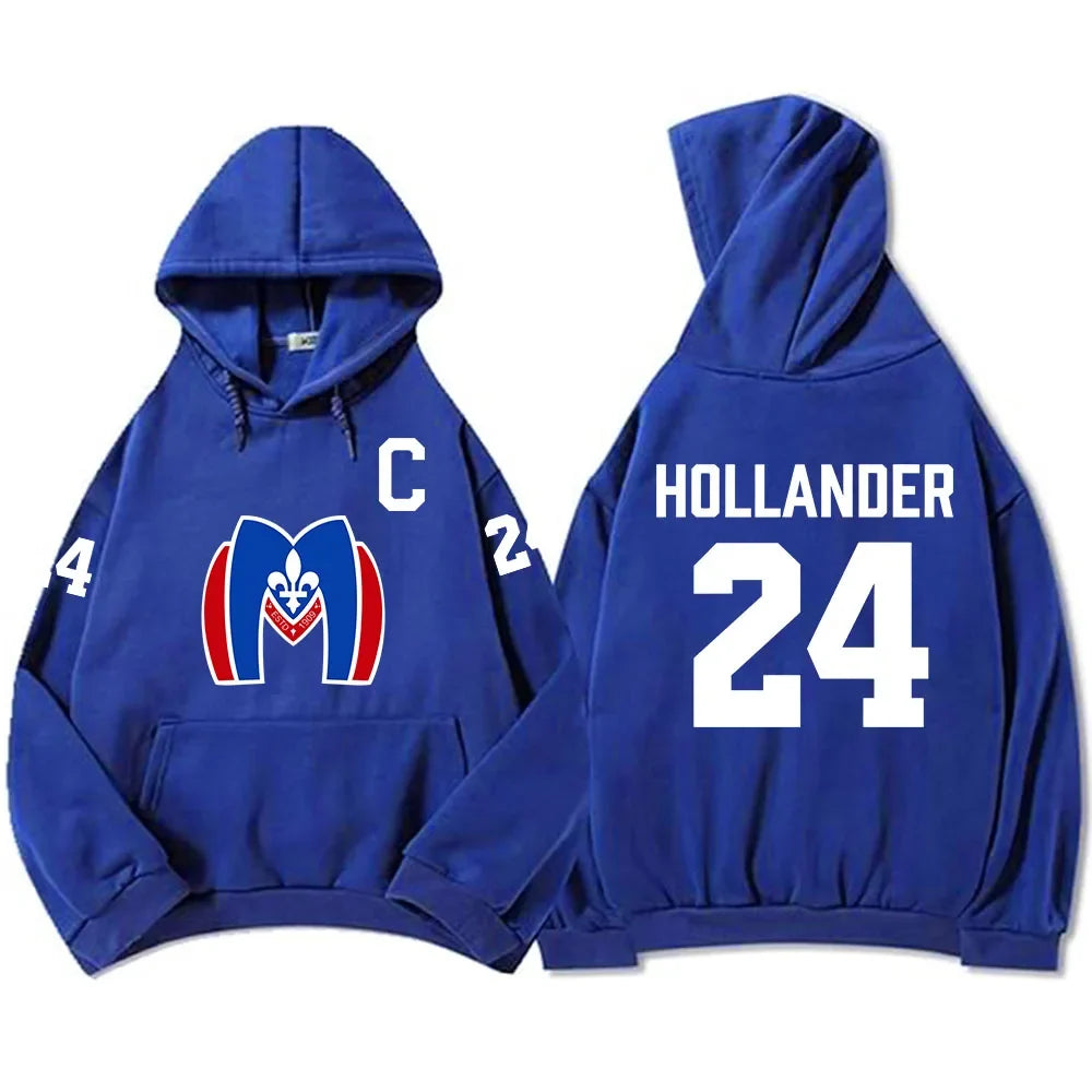 Hoodies Shane Hollander 24 Llya Rozanov 81 Scott Hunter 21 Sweatshirt  Montreal Metros Boston Raiders Clothing