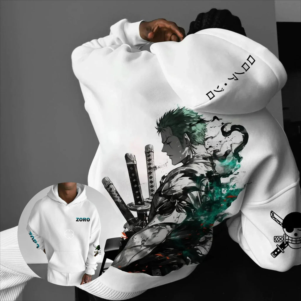 Anime Men Women Hooded Sweatshirt Streetwear Casual Pullover Hoodie Graphic Print Long Sleeve Spring Autumn Tops