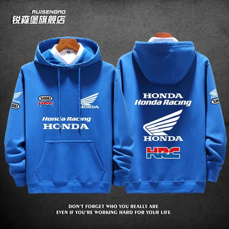 Racing Team Gold Wing Men's and Women's Autumn and Winter Hoodies Fashion Sports Pullovers