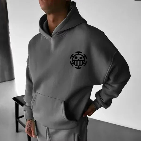 Anime Men Hooded Sweatshirt Spring Autumn Cotton Streetwear Casual Hoodie Graphic Print Cosplay Long Sleeve Tops
