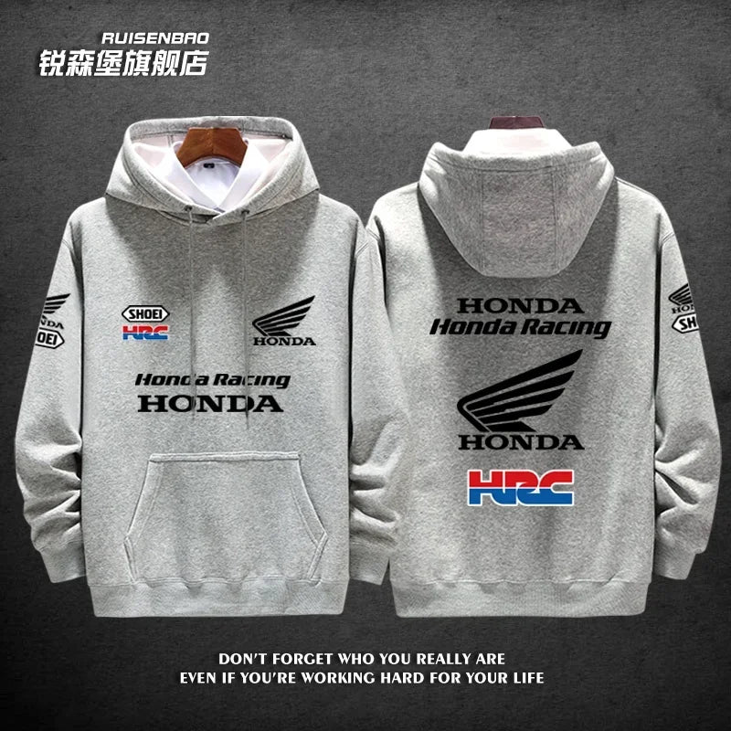 Racing Team Gold Wing Men's and Women's Autumn and Winter Hoodies Fashion Sports Pullovers