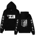 Hoodie Men Women 2025 Winter Cotton Sweatshirt Levi Ackerman Portrait Eye Patch Design Japanese