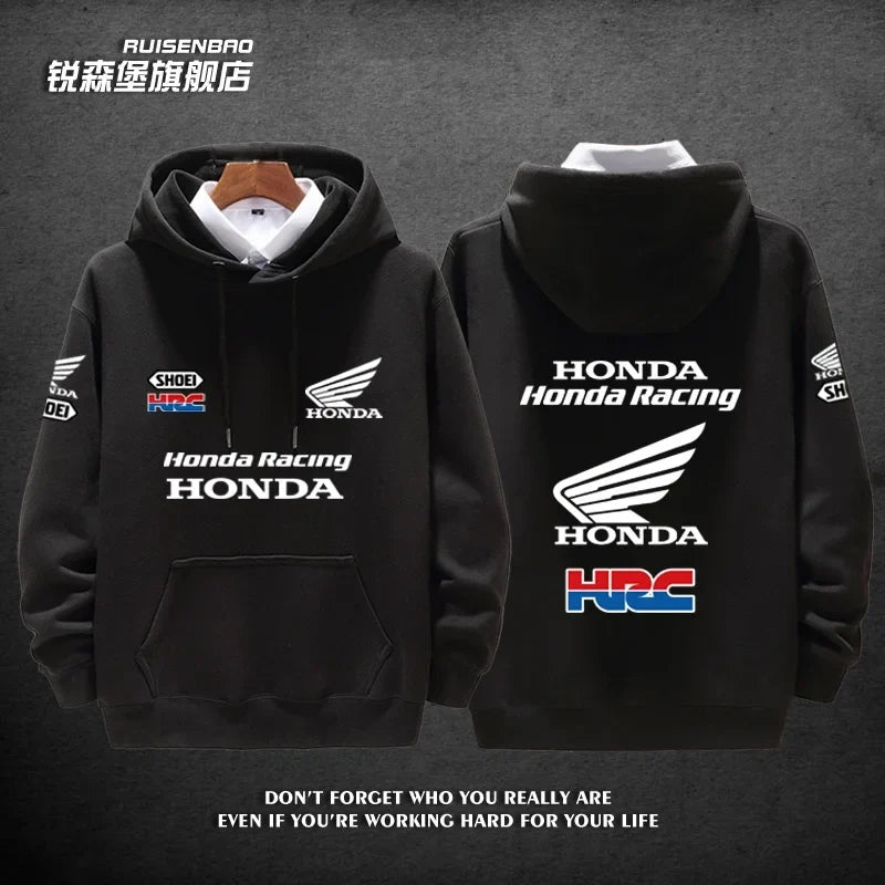 Racing Team Gold Wing Men's and Women's Autumn and Winter Hoodies Fashion Sports Pullovers