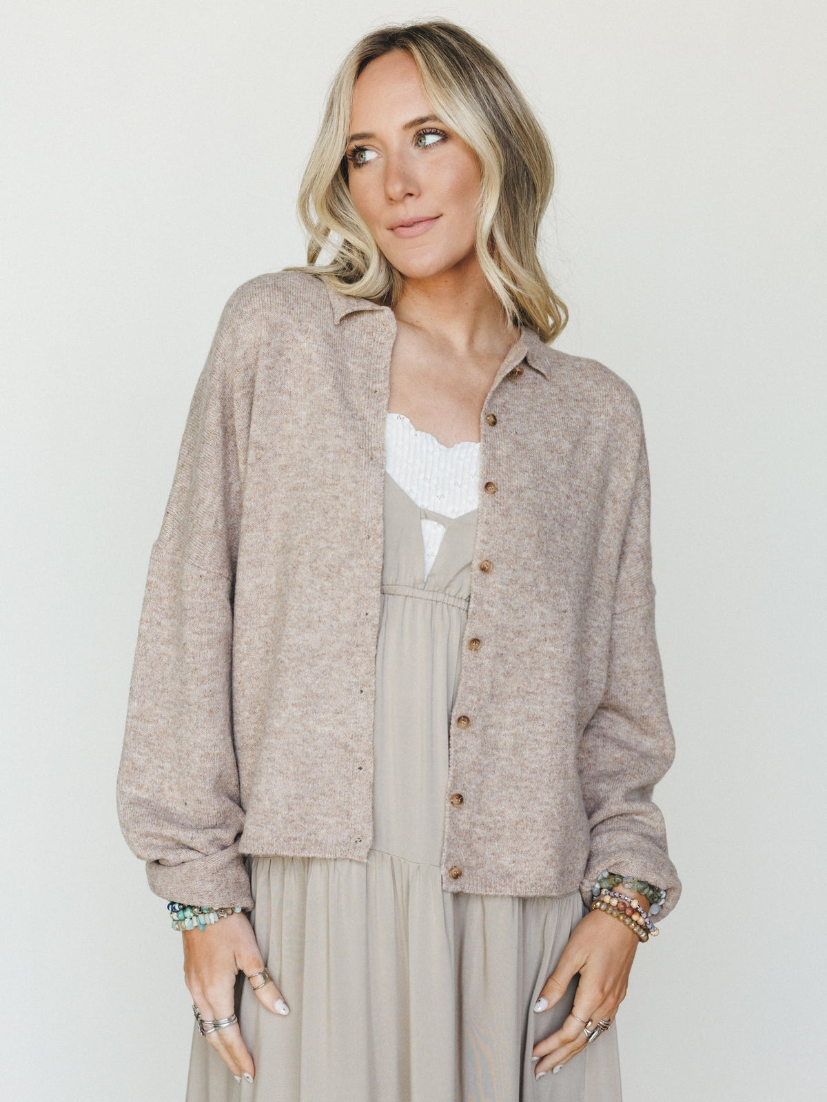 Simply There Cardigan - Mocha - Pre Order
