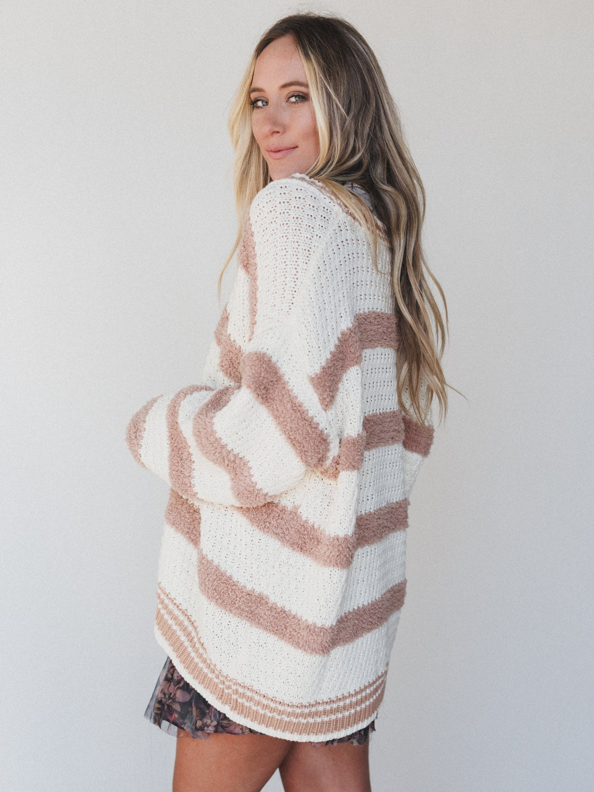 Newport Button Down Cardigan - Cream