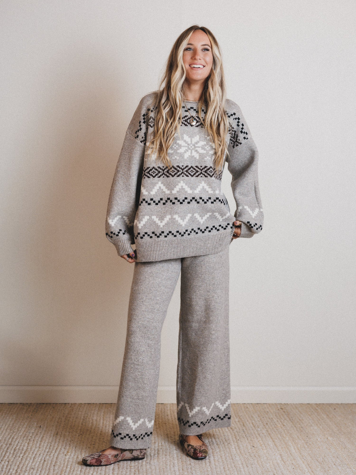 Wonderland Wishes Sweater  - Stone