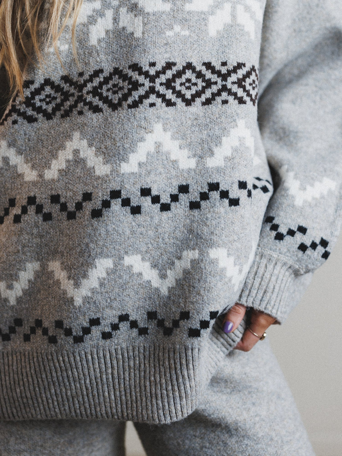 Wonderland Wishes Sweater  - Stone