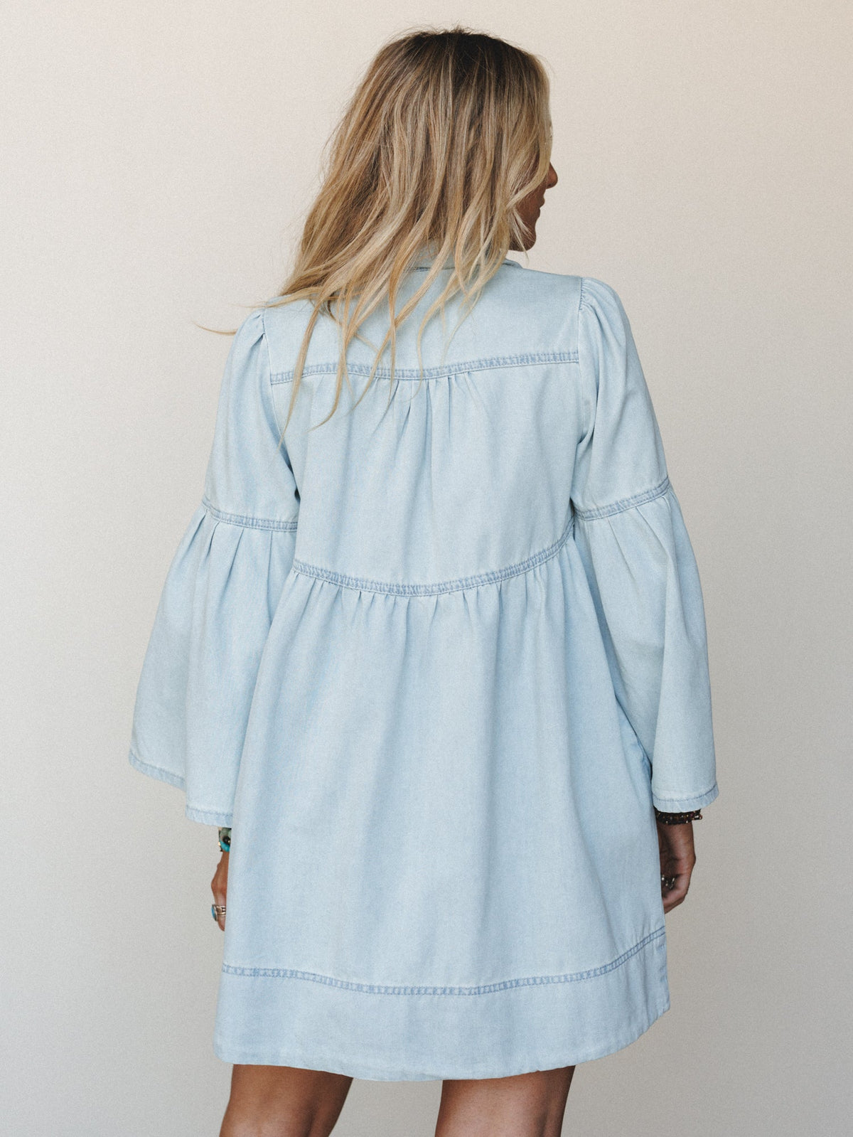 Soft Hues Dress - Light Denim