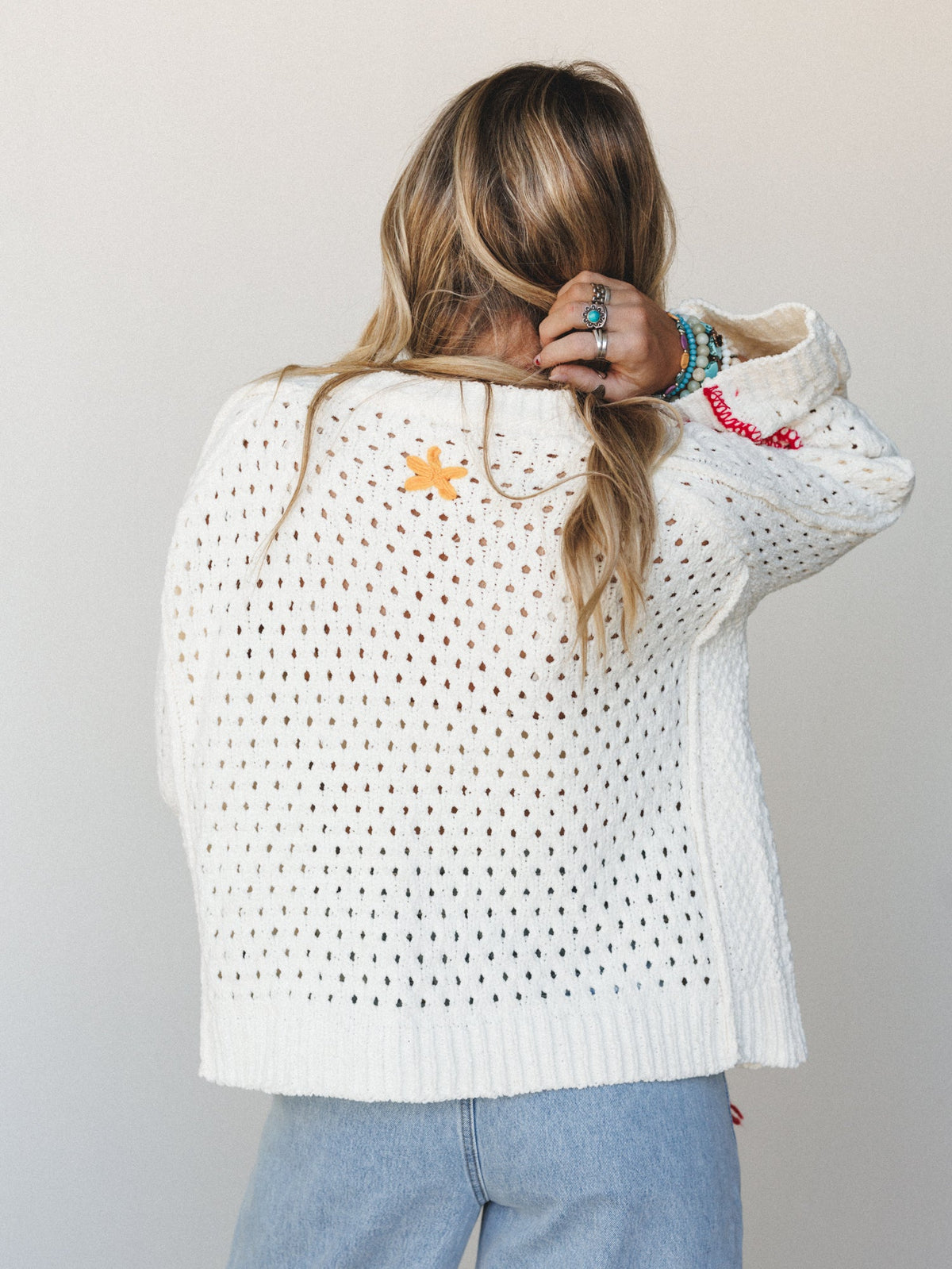 Garden Girl Cardigan - Powder Cream