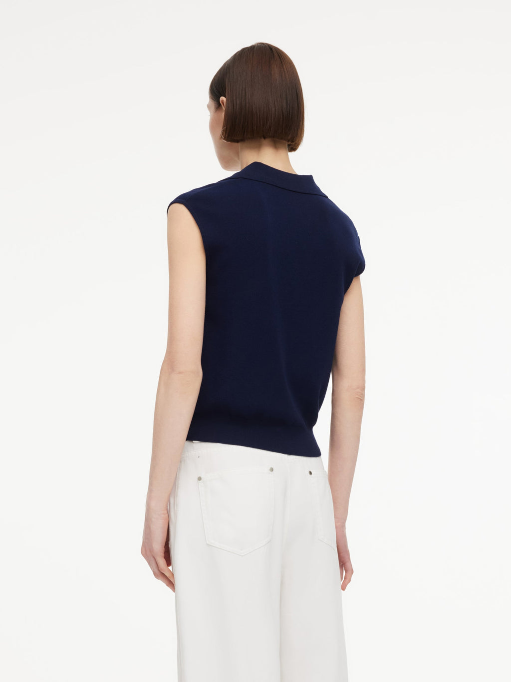Lyocell Blend V-Neck Women Knit Vest