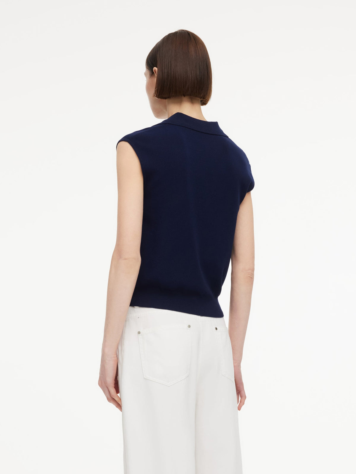 Lyocell Blend V-Neck Women Knit Vest