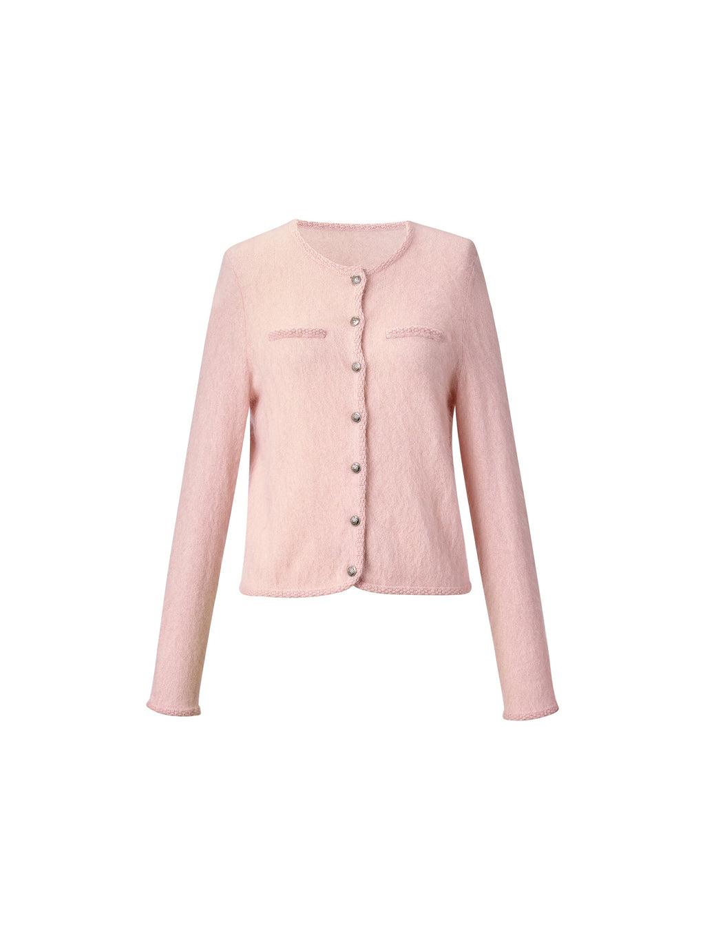 100% Brushed Cashmere Women Cardigan