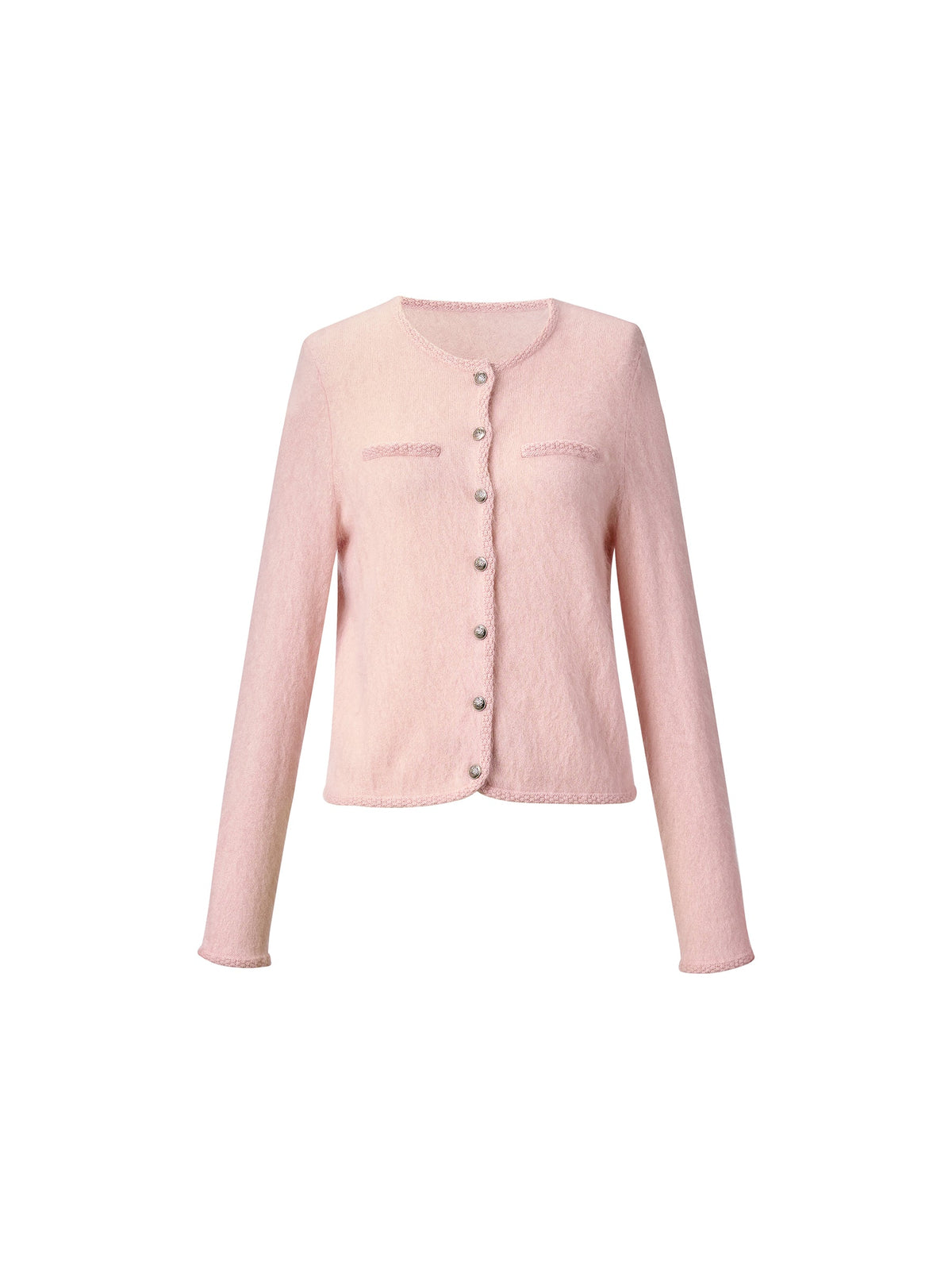100% Brushed Cashmere Women Cardigan