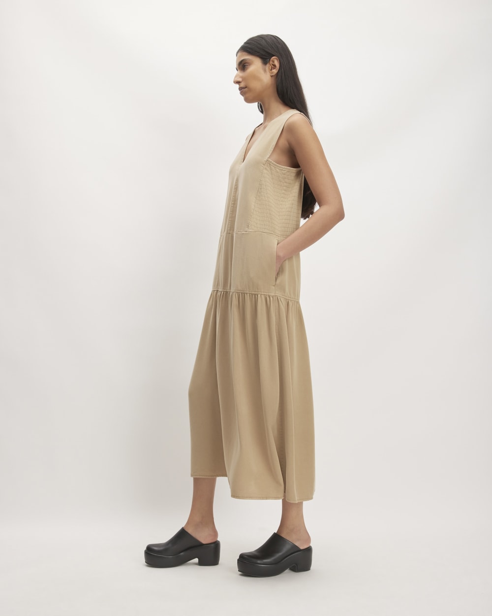 The TENCEL? V-Neck Dress | Cornstalk