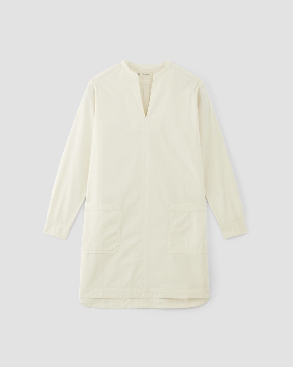 The Long-Sleeve Utility Mini Dress | Bone