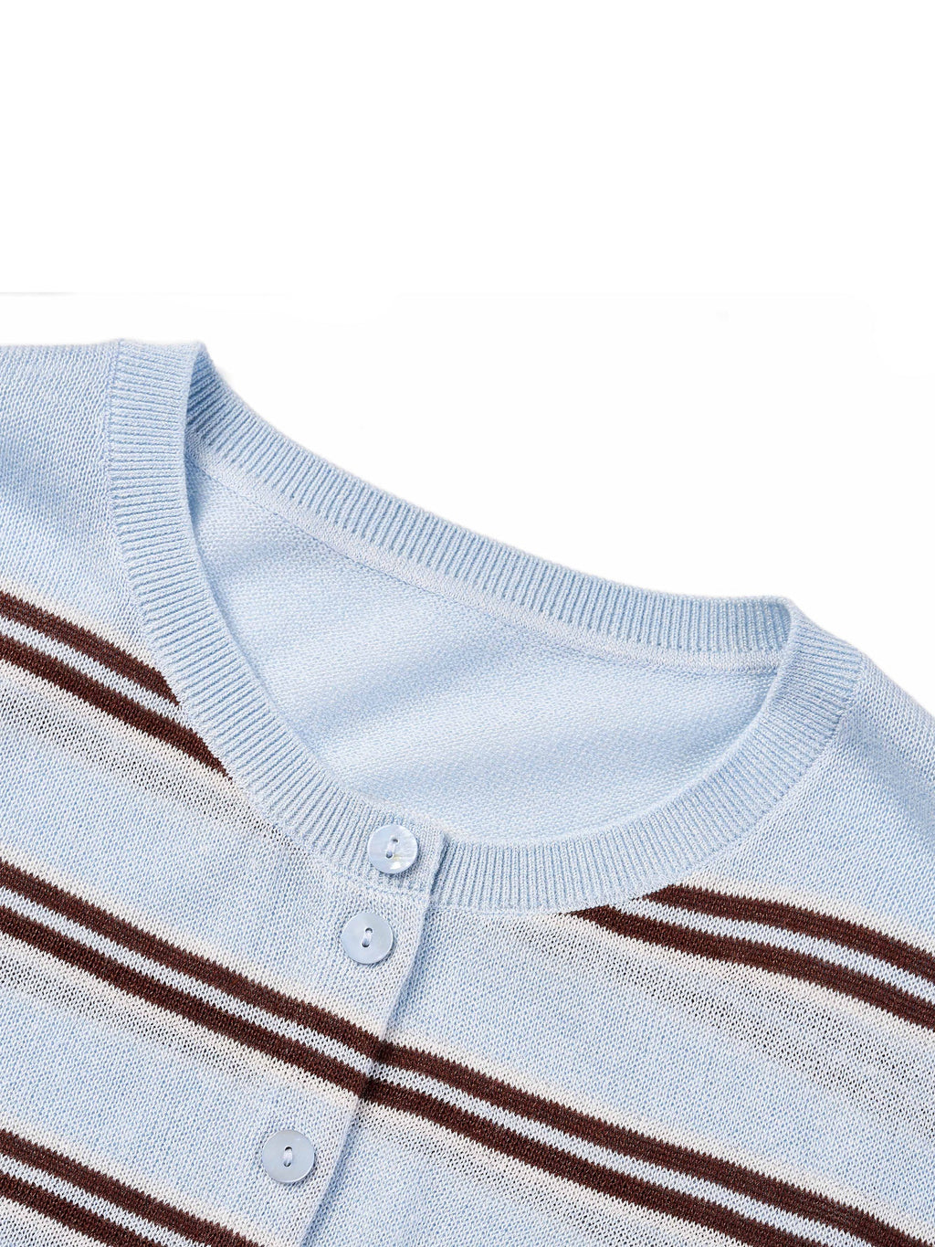 Navy Combo Stripe Women Cardigan