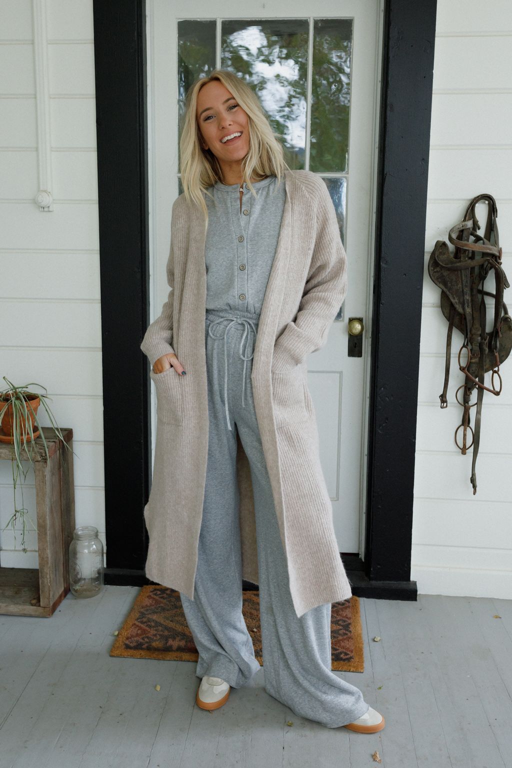 Bennett Cardigan - Oatmeal - Pre Order