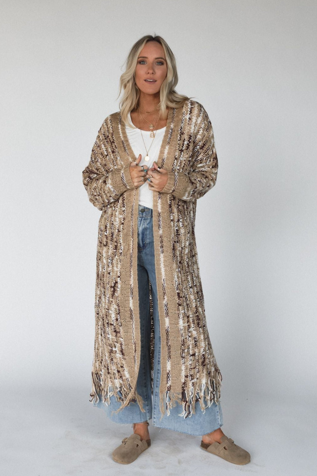 Evening Glow Cardigan - Latte
