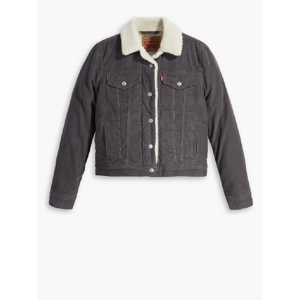Levi Women's Original Sherpa Trucker Jacket - Blackened Pearl