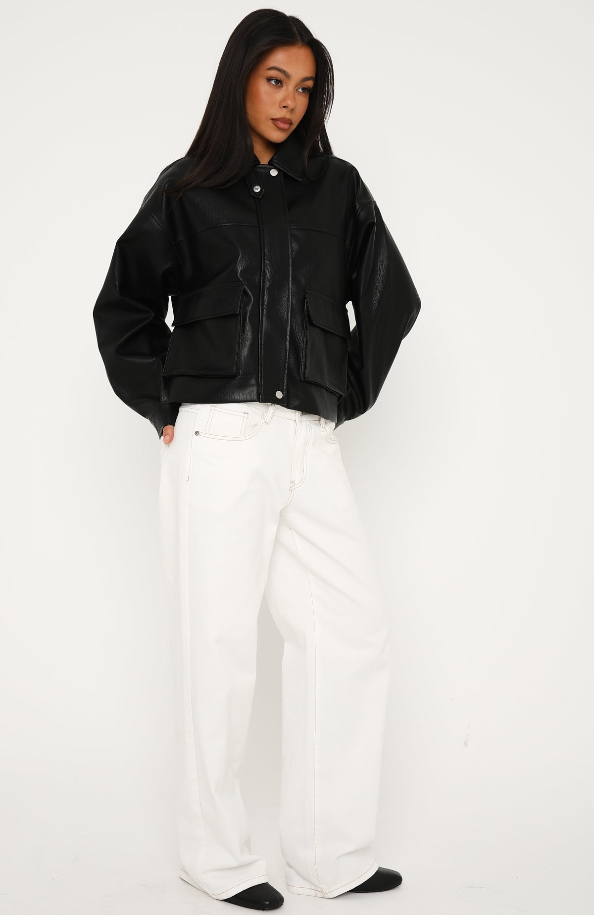 Crave When It's Gone PU Jacket Black