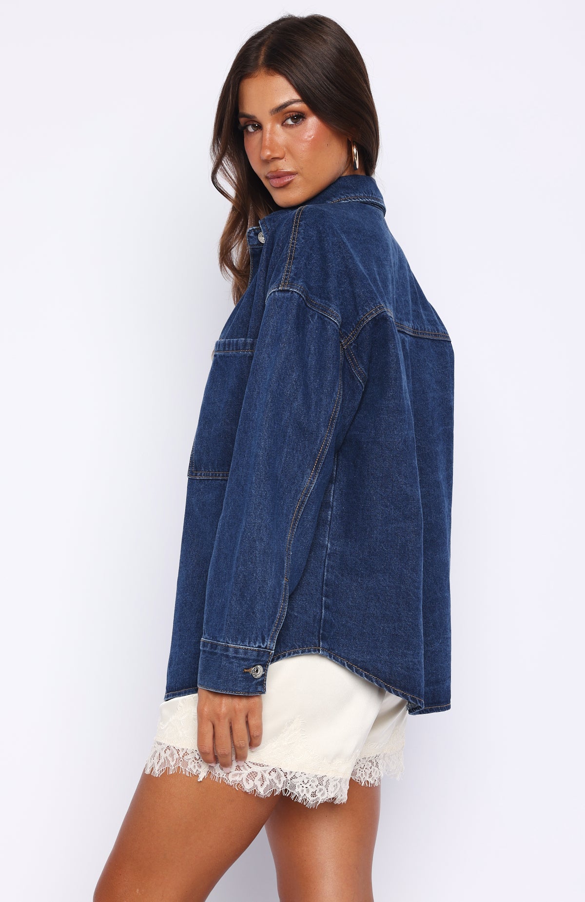 Freedom Of Love Denim Shirt Dark Blue Wash